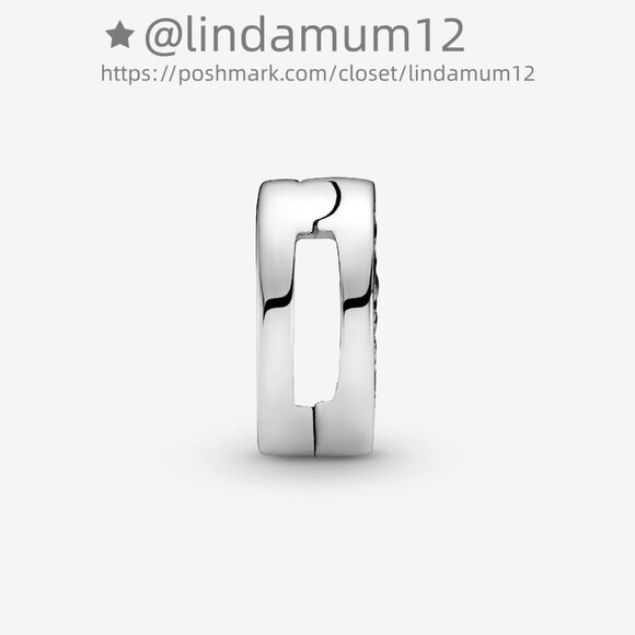 Pandora Pink Pavé Clip Charm - Picture 4 of 4